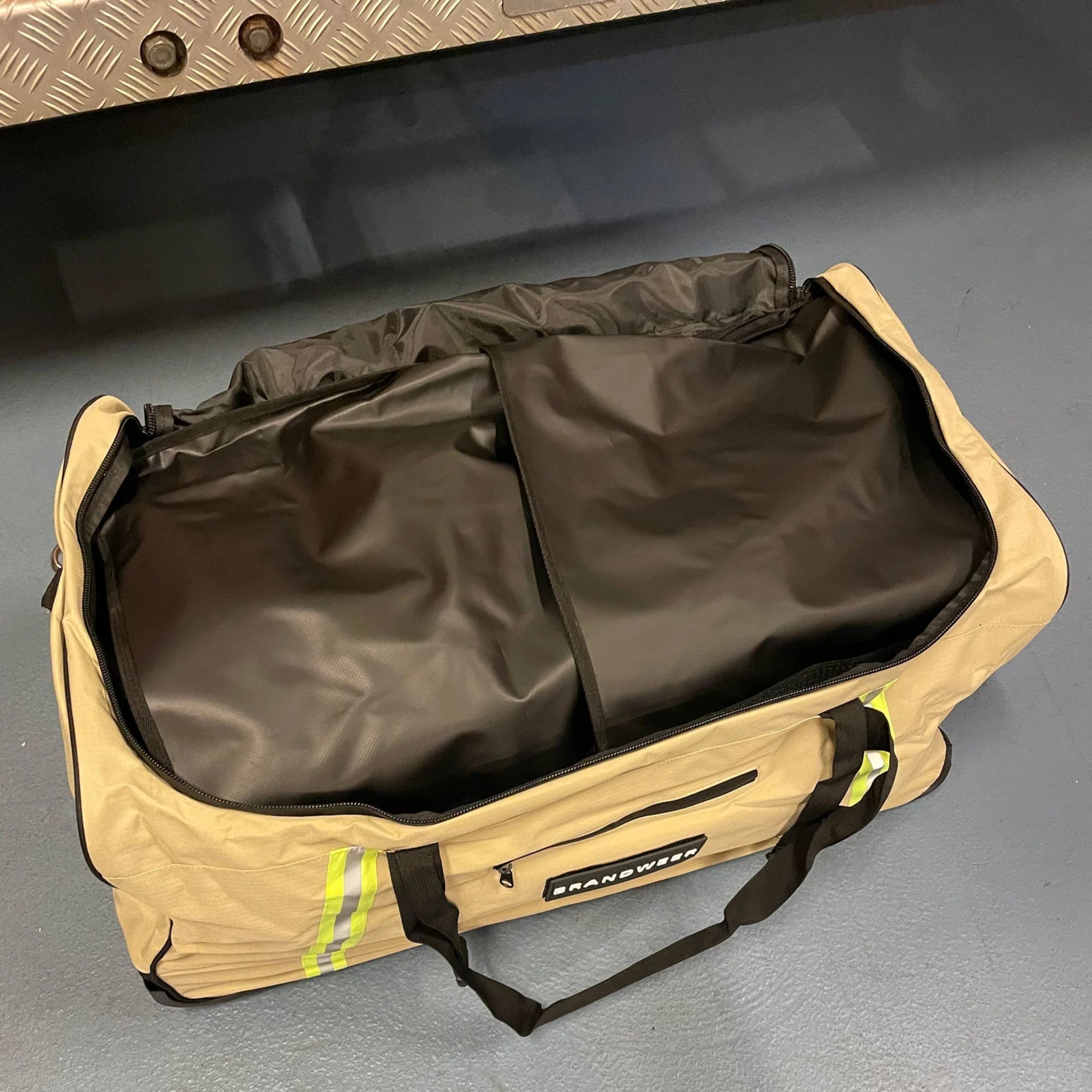 Firefighter Turnout Gear Trolley Bag Beige